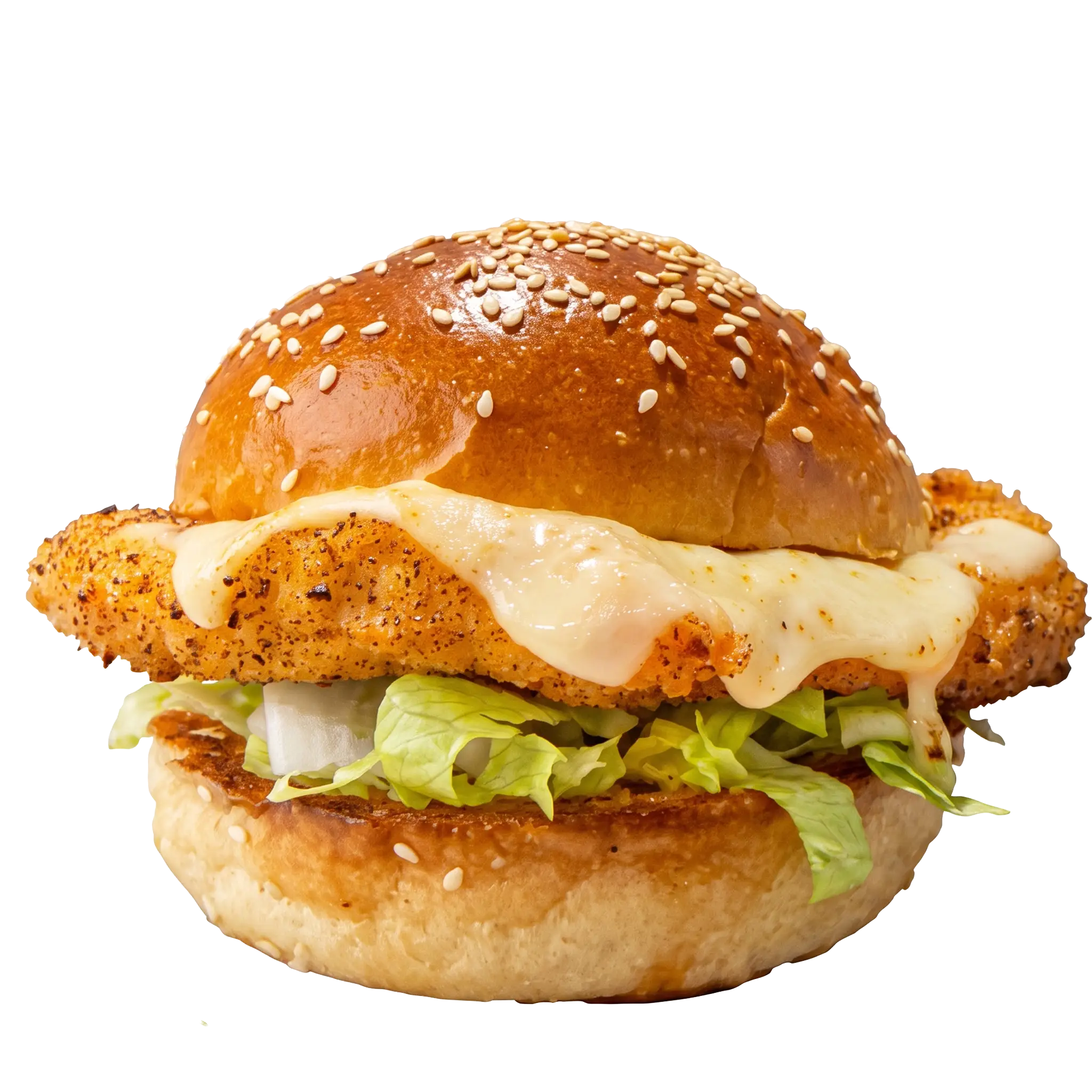 Crispy chicken burger BeAbout Bratislava Rača